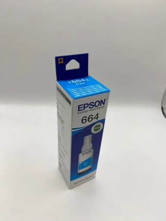 Чернила Epson 664 cyan (С13T66424A) оригинал, голубые, 70 мл