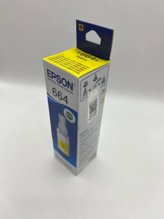 Чернила Epson 664 yellow (C13T66444A) оригинал, желтые, 70 мл