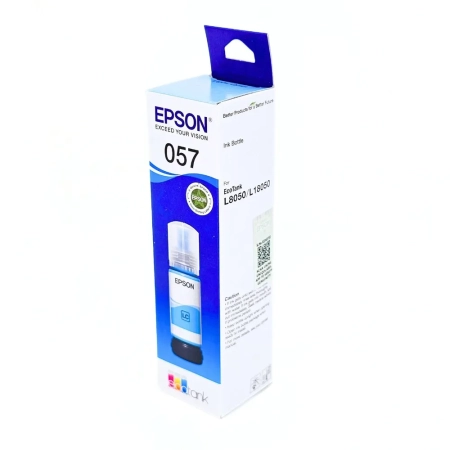 Чернила Epson 057 light-cyan (C13T09D598), оригинал, светло-голубые, 70 мл.