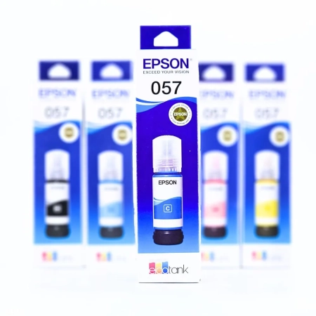 Чернила Epson 057 cyan (C13T09D298), оригинал, голубые, 70 мл.