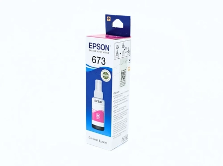 Чернила Epson T6733 magenta (С13T673398), оригинал, пурпурные, 70 мл.
